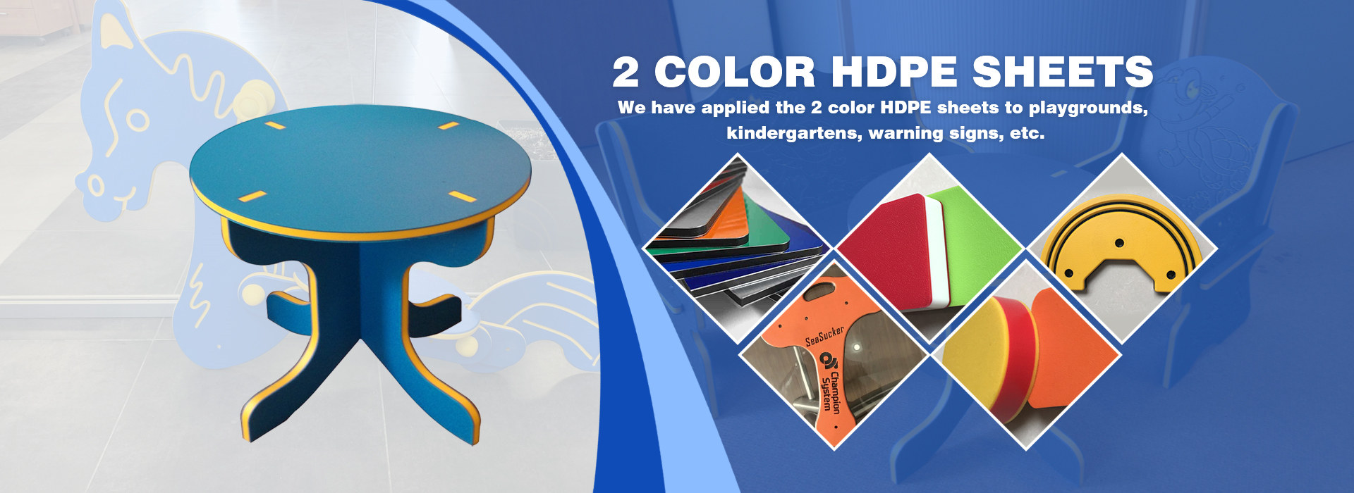2 color HDPE sheets